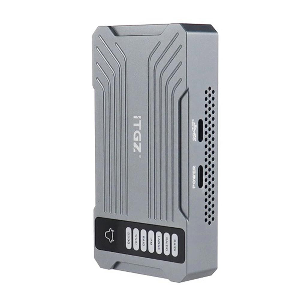 PC ƮϿ M.2 NVME SSD RAID ̽, HDD ָ Ʈ ̽, 20Gbps     ϵ ̺ Ŭ, M Ű USB3.2 Gen2